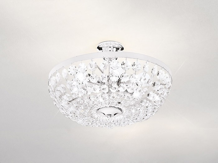 Lampa austriaca de plafon, placaj crom,