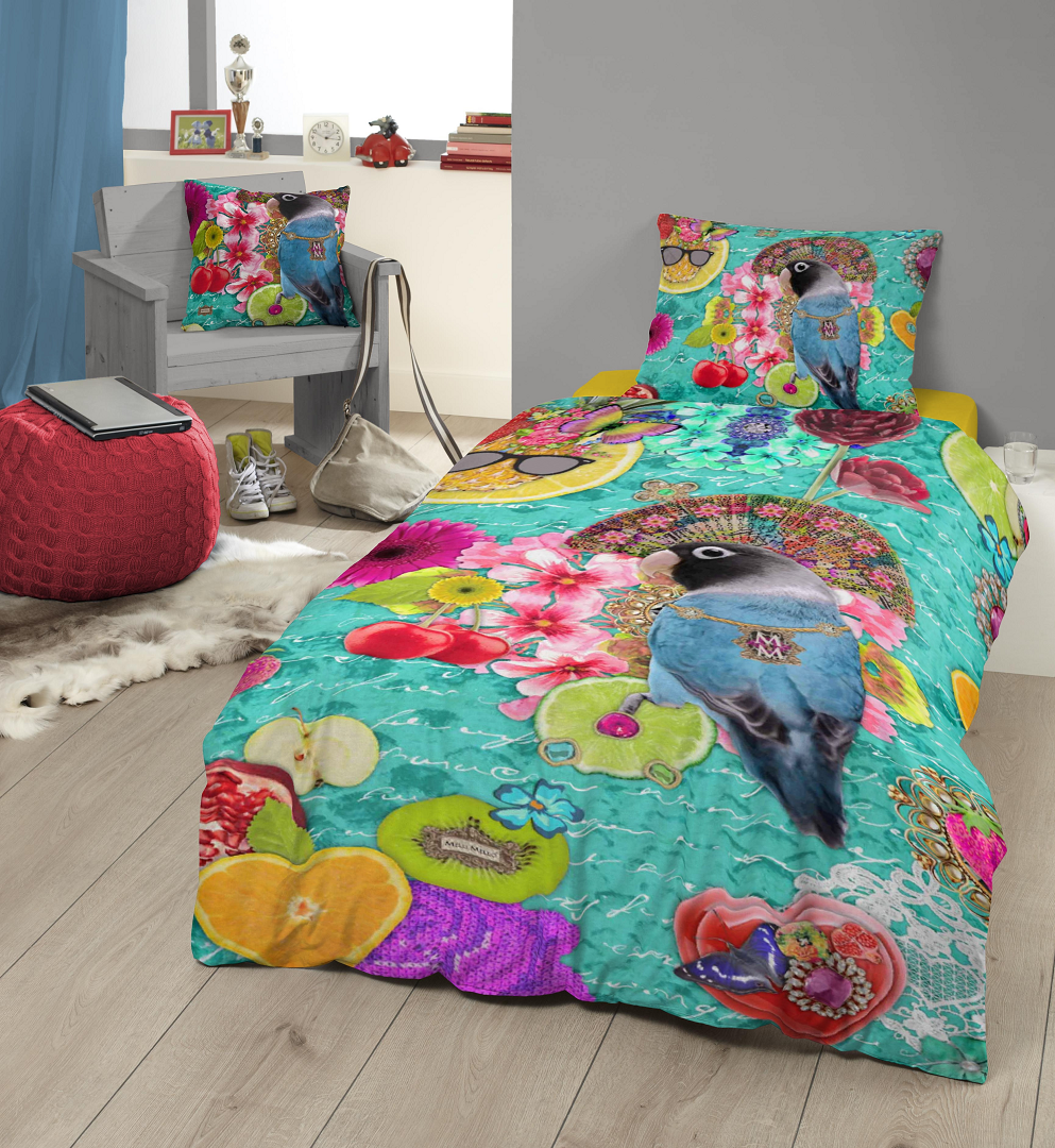 Set de lenjerie de pat “Apa Sfanta”, 100% satin de bumbac