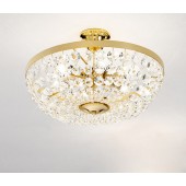 Lampa austriaca de plafon, placaj aur
