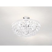 Lampa austriaca de plafon, placaj crom,