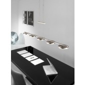 Lustra moderna si artistica de birou, placata cu nichel, lumina LED 