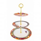 Stand de tort / desert, etajera in trei straturi, 100% portelan