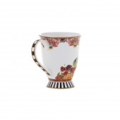 Cana de ceai, desen cu flori mici, 100% portelan, 150 ml -> 45 Ron
