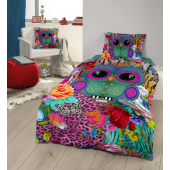 Set de lenjerie de pat “Owloo”, 100% satin de bumbac
