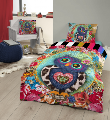 Set de lenjerie de pat “Owlong”, 100% satin de bumbac