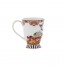Cana de ceai, desen cu flori mici, 100% portelan, 150 ml -> 45 Ron