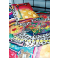 Set de lenjerie de pat “Flamingo”, 100% satin de bumbac, detalii 