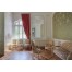 Proiect Realizat cu tesaturi italiene - vila piata Romana - tapet mural verde, draperii catifea - soare